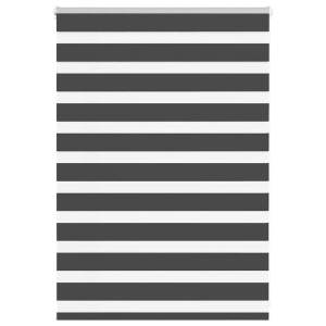 vidaXL Zebra rolgordijn 95x100 cm stofbreedte 90,9 cm zwart