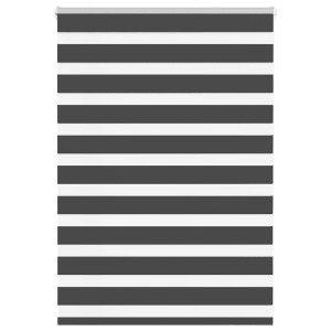 vidaXL Zebra rolgordijn 105x100 cm stofbreedte 100,9 cm zwart