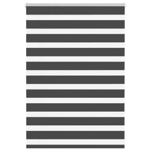 vidaXL Zebra rolgordijn 105x100 cm stofbreedte 100,9 cm zwart