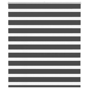 vidaXL Zebra rolgordijn 125x100 cm stofbreedte 120,9 cm zwart