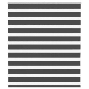 vidaXL Zebra rolgordijn 125x100 cm stofbreedte 120,9 cm zwart
