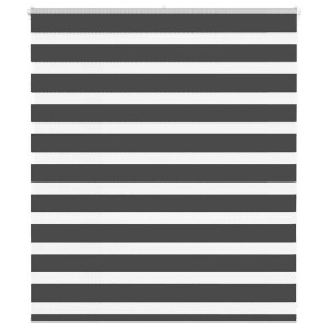 vidaXL Zebra rolgordijn 130x100 cm stofbreedte 125,9 cm zwart