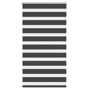 vidaXL Zebra rolgordijn 80x150 cm stofbreedte 75,9 cm zwart