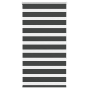 vidaXL Zebra rolgordijn 85x150 cm stofbreedte 80,9 cm zwart