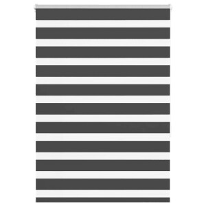 vidaXL Zebra rolgordijn 100x150 cm stofbreedte 95,9 cm zwart