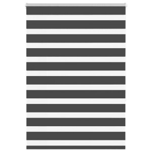 vidaXL Zebra rolgordijn 105x150 cm stofbreedte 100,9 cm zwart