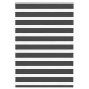 vidaXL Zebra rolgordijn 115x150 cm stofbreedte 110,9 cm zwart