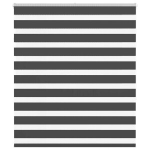 vidaXL Zebra rolgordijn 120x150 cm stofbreedte 115,9 cm zwart