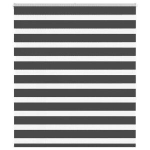 vidaXL Zebra rolgordijn 135x150 cm stofbreedte 130,9 cm zwart