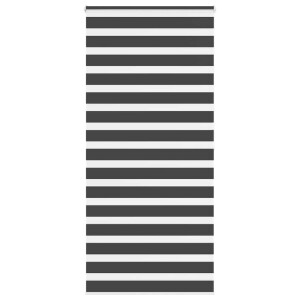 vidaXL Zebra rolgordijn 95x200 cm stofbreedte 90,9 cm zwart