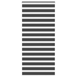 vidaXL Zebra rolgordijn 100x230 cm stofbreedte 95,9 cm zwart
