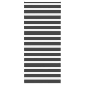 vidaXL Zebra rolgordijn 115x230 cm stofbreedte 110,9 cm zwart