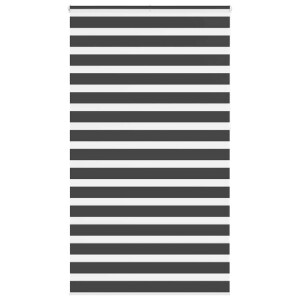 vidaXL Zebra rolgordijn 125x230 cm stofbreedte 120,9 cm zwart