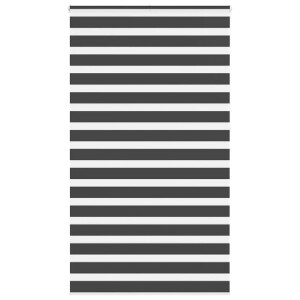 vidaXL Zebra rolgordijn 130x230 cm stofbreedte 125,9 cm zwart