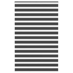 vidaXL Zebra rolgordijn 140x230 cm stofbreedte 135,9 cm zwart