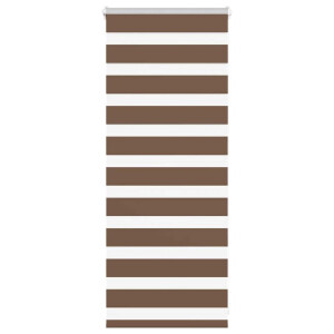 vidaXL Zebra rolgordijn 60x100 cm stofbreedte 55,9 cm polyester bruin