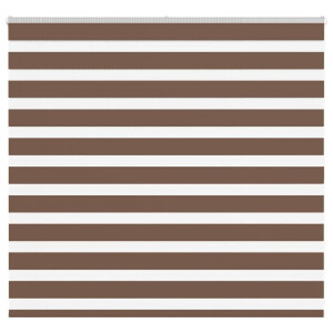 vidaXL Zebra rolgordijn 165x100 cm stofbreedte 160,9cm polyester bruin