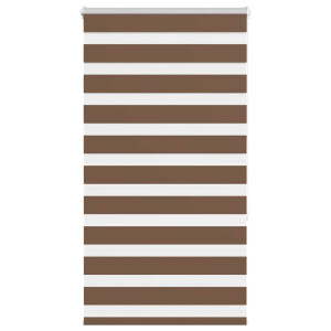 vidaXL Zebra rolgordijn 70x150 cm stofbreedte 65,9 cm polyester bruin