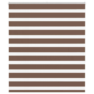 vidaXL Zebra rolgordijn 120x150 cm stofbreedte 115,9cm polyester bruin