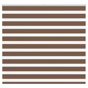 vidaXL Zebra rolgordijn 155x150 cm stofbreedte 150,9cm polyester bruin