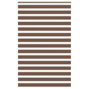 vidaXL Zebra rolgordijn 150x200 cm stofbreedte 145,9cm polyester bruin