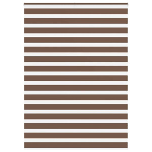 vidaXL Zebra rolgordijn 165x200 cm stofbreedte 160,9cm polyester bruin