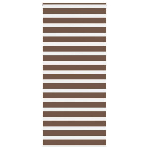 vidaXL Zebra rolgordijn 115x230 cm stofbreedte 110,9cm polyester bruin