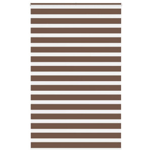 vidaXL Zebra rolgordijn 140x230 cm stofbreedte 135,9cm polyester bruin