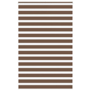vidaXL Zebra rolgordijn 150x230 cm stofbreedte 145,9cm polyester bruin