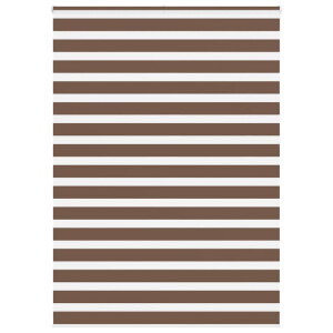 vidaXL Zebra rolgordijn 165x230 cm stofbreedte 160,9cm polyester bruin
