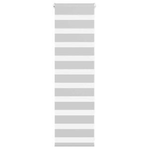 vidaXL Zebra rolgordijn 40x100 cm stofbreedte 35,9 cm lichtgrijs