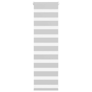vidaXL Zebra rolgordijn 45x100 cm stofbreedte 40,9 cm lichtgrijs