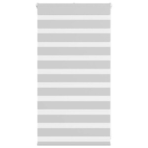 vidaXL Zebra rolgordijn 80x100 cm stofbreedte 75,9 cm lichtgrijs