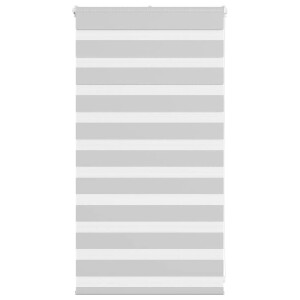 vidaXL Zebra rolgordijn 85x100 cm stofbreedte 80,9 cm lichtgrijs