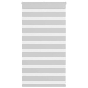vidaXL Zebra rolgordijn 90x100 cm stofbreedte 85,9 cm lichtgrijs