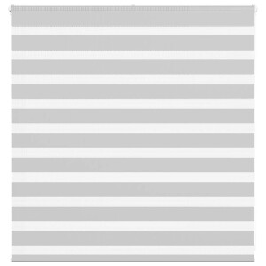vidaXL Zebra rolgordijn 150x100 cm stofbreedte 145,9 cm lichtgrijs
