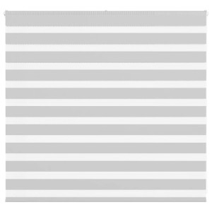 vidaXL Zebra rolgordijn 160x100 cm stofbreedte 155,9 cm lichtgrijs