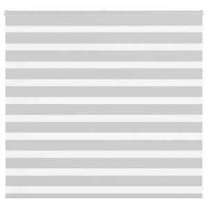 vidaXL Zebra rolgordijn 165x100 cm stofbreedte 160,9 cm lichtgrijs
