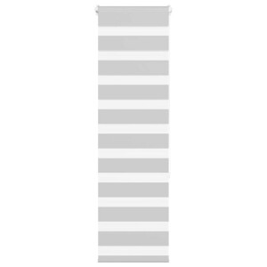 vidaXL Zebra rolgordijn 45x150 cm stofbreedte 40,9 cm lichtgrijs