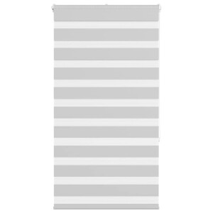 vidaXL Zebra rolgordijn 75x150 cm stofbreedte 70,9 cm lichtgrijs