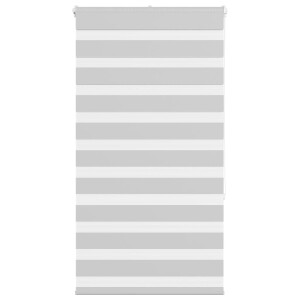vidaXL Zebra rolgordijn 85x150 cm stofbreedte 80,9 cm lichtgrijs