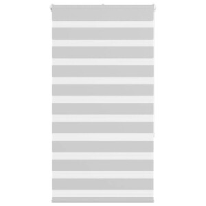 vidaXL Zebra rolgordijn 90x150 cm stofbreedte 85,9 cm lichtgrijs