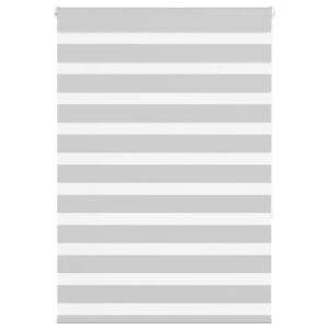 vidaXL Zebra rolgordijn 115x150 cm stofbreedte 110,9 cm lichtgrijs