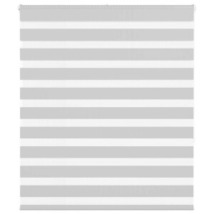 vidaXL Zebra rolgordijn 120x150 cm stofbreedte 115,9 cm lichtgrijs