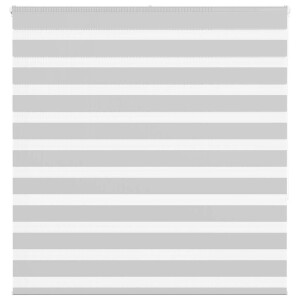 vidaXL Zebra rolgordijn 140x150 cm stofbreedte 135,9 cm lichtgrijs