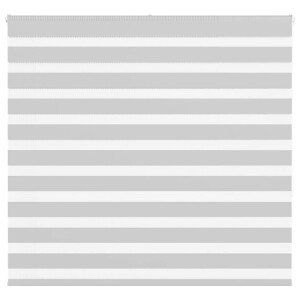 vidaXL Zebra rolgordijn 155x150 cm stofbreedte 150,9 cm lichtgrijs