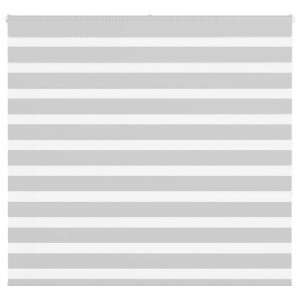 vidaXL Zebra rolgordijn 160x150 cm stofbreedte 155,9 cm lichtgrijs