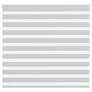 vidaXL Zebra rolgordijn 165x150 cm stofbreedte 160,9 cm lichtgrijs