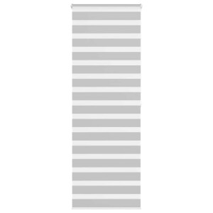 vidaXL Zebra rolgordijn 70x200 cm stofbreedte 65,9 cm lichtgrijs