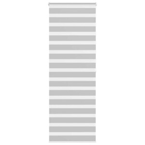 vidaXL Zebra rolgordijn 75x200 cm stofbreedte 70,9 cm lichtgrijs